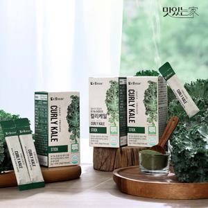 델브미 유기농 동결건조 그린 곱슬 컬리 케일 100% 스틱 28g, 1개