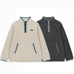 [내셔널지오그래픽키즈] K254USW070 마이크로플리스 기모 반집업 티셔츠