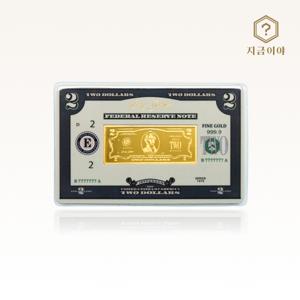 24K 순금 99.9 2달러 골드바 카드형 3.75g