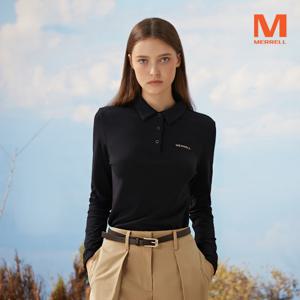 여성 소프트필 기모 긴팔 카라티셔츠 (D3LT406WBLK-K)