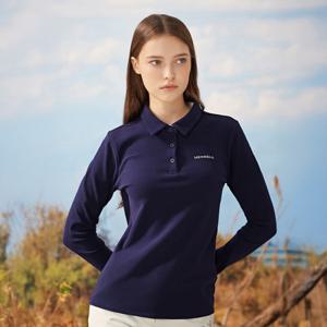 여성 소프트필 기모 긴팔 카라티셔츠 (D3LT406WNAV-K)