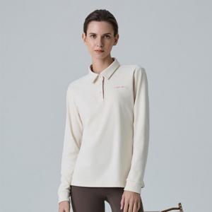 여성 스트레치 기모 긴팔 플리스 카라티셔츠 (D4LS301WIVO-K)