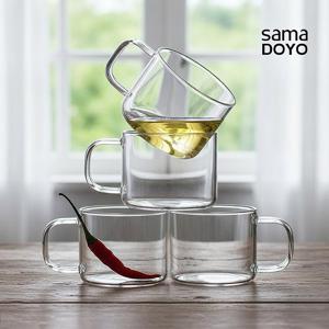 머그 4P세트 CP-05 / 내열유리 찻잔세트