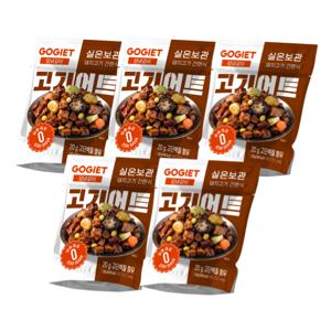 고기어트 실온보관 돼지고기 간편식 양념갈비맛 5팩, 제로당 단백질 20g
