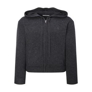 헤지스 여성 [[25FW]] HSSW5D903CG [시즌오프][리오더]울100 후드 집업 가디건 차콜그레이