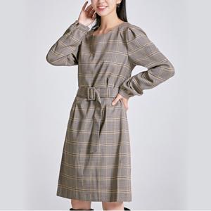 벨티드 미니 체크 원피스 (SPOWB49W02-T)