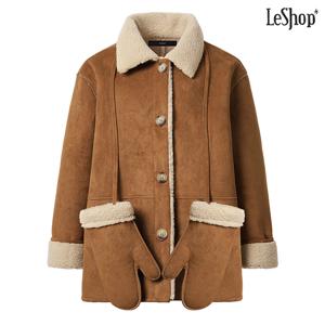 정상가:199,000원｜스웨이드 양털 무스탕 자켓 (DO4JK007A)