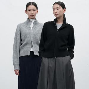 하이넥 하찌 집업 가디건 3COL / WBE4L04532