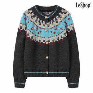 정상가:119,000원 ㅣ 나그랑 플라워 자수 패턴 니트 가디건 (DP4CK017A)