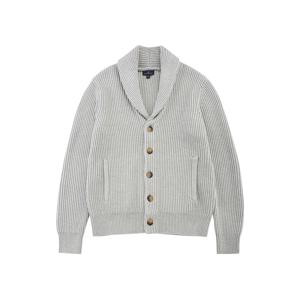 코튼 립 숄 가디건 (그레이) (BBWCMF8677WES)