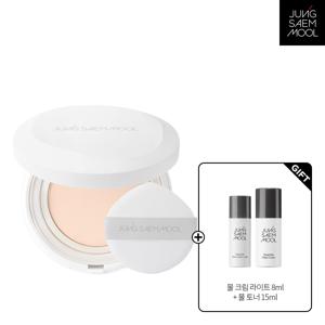 프로래스팅 결핏 메쉬 쿠션 + 물크림 라이트 8ml + 에센셜 물 토너 15ml