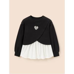 [택가 99,000] 여아 레이어드형 스웨트 셔츠 - 블랙 (BI5841G035)