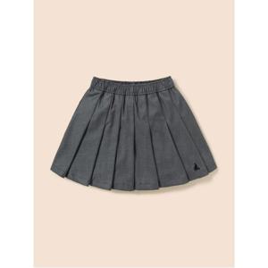 [택가 79,000] 플리츠 우븐 스커트 - 라이트 그레이 (BI5827G032)