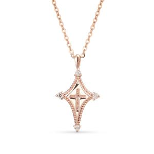 14k 폴라리스 십자가 목걸이