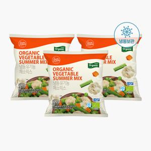 [퀵쿠킹] 냉동 유기농 채소믹스 600g x 3팩