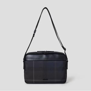 빈폴ACC 커뮤터 체크 가로 메신저 - 네이비 BE59D2M12R