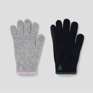 (2종택1) 빈폴ACC 울혼방 배색 컬러자수 니트 장갑 2종 택1