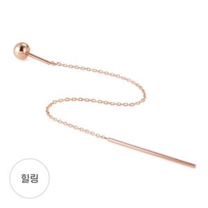 [도로시] 14k 심플 스틱롱 피어싱_대_1개