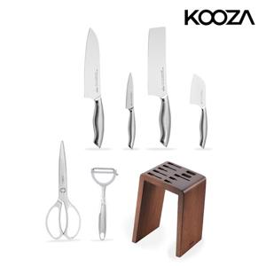 칼세트 4종+추가구성(원목칼블럭+올스텐 가위+야채필러)