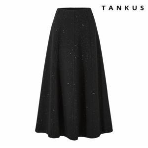 정상가:89,000원 ㅣ스팽글 플레어 니트 융털 롱 밴딩 스커트 (TX4SK013L0)