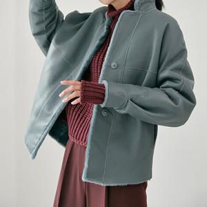 [CJ단독][최초가 598,000원]러비 리버시블 무스탕 자켓