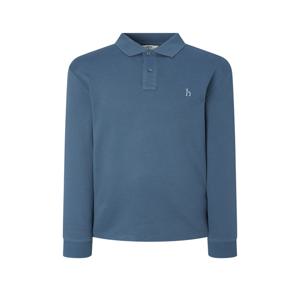 남성 [[24FW]] WHTS4D432B5 [스테디셀러] 블루 단색 면혼방 긴팔카라티셔츠