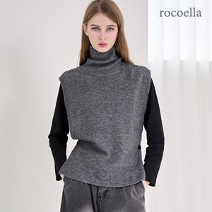 [최초가 39,800원] 벤크 소프트 탐 터틀넥 여성 니트 베스트