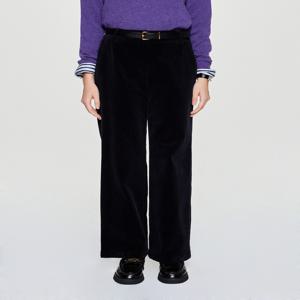 헤지스 여성 [[25FW]] HSPA5D903N2 [아이코닉] 세미와이드 코듀로이 팬츠 네이비