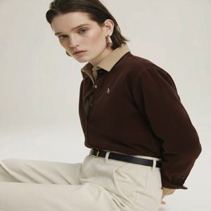 헤지스 여성 [[25FW]] HSSH5D903W2 [시즌오프][아이코닉] 코듀로이 레귤러핏 셔츠 브라운