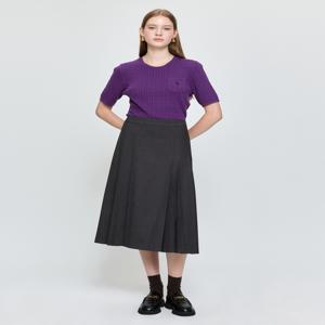 헤지스 여성 [[25FW]] HSSK5DP01CG [시즌오프][ONLINE EXCLUSIVE]플리츠 스커트 차콜