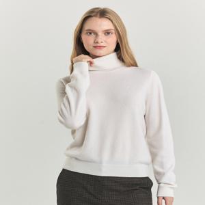 헤지스 여성 [[24FW]] WSSW4DC01IV [스테디셀러][캐시미어100%] 아이보리 터틀넥 스웨터