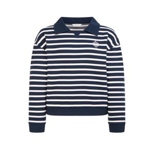 헤지스 여성 [[24FW]] WSTS4D805N2 [면] 네이비 스트라이프 긴소매 카라 티셔츠