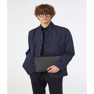 액세서리 남성 [[24FW]] WBBA4F125BK [스테디셀러]블랙 로고패턴 가죽 클러치백