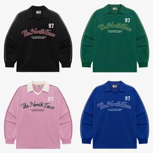 노스페이스 화이트라벨 공용 TNF 크루 칼라 긴팔 티 NT7TR04