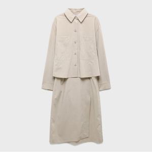 [본사][최초가:329,000원] 셔츠형 랩원피스 N251MWO216