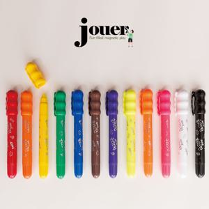 [꼬메모이] 쥬에 12색 글라스펀 마카 / 자석 보드 칠판 유아 아기 미술 도구 놀이