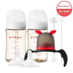 베이직/모먼트 240ml(젖병2 + 빨대꼭지1 + 추빨대1)+리틀데몬1