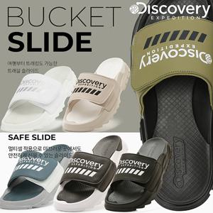 디스커버리 신상 공용 남성/여성 슬리퍼 버킷 슬라이드 DXLP2101N