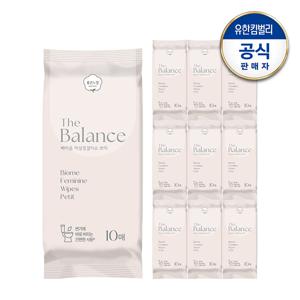 더밸런스 여성청결티슈 10매x10개