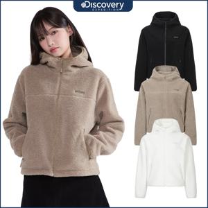 디스커버리 25FW신상 여성 세미오버핏 테크플리스 후드 자켓 DWSS72056