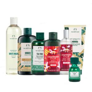 (최대 50%) 더바디샵 12700원~ 헤어바디 특가전 홀리데이 신제품/진저/화이트머스크/모링가/티트리