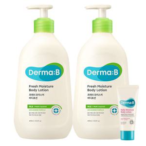 더마비 (프레쉬) 모이스처 바디로션 400ml 1+1 +랜덤튜브20ml 1개
