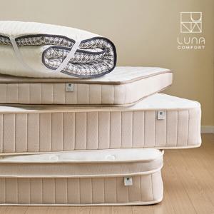 (구매시 방수커버 무료증정) 알파침대 루나컴포트 롤팩 독립스프링 토퍼/매트리스 모음전 (MS/S/SS/Q/K)