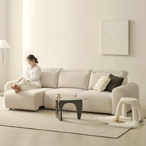 아쿠아텍스 스마트 패브릭 모션 일체형 슬라이딩 리클라이너 4인 소파 전동 모듈 4인용 쇼파 패불