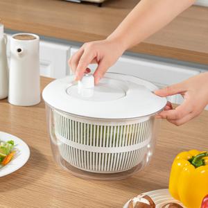 야채 탈수기 수동식 샐러드 채소 과일 스피너 대용량5L
