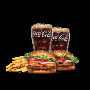 (버거킹) 통새우와주+와퍼주니어+콜라R+콜라R+프렌치프라이L