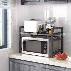 넓이 높이 조절식 다용도 전자레인지 선반 모던 인테리어 주방 밥솥 수납 정리 거치대 (2개이상추가할인)