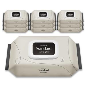 대용량 가성비 100매 10팩 즐거운집 스탠다드 유아 아기 물티슈 대용량 가성비