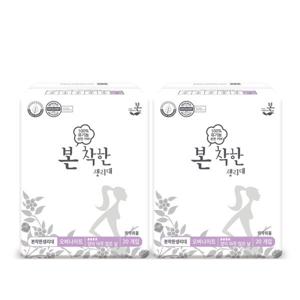 유기농본 착한 유기농 생리대  오버나이트 20P x 2팩