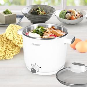 리빙센스 멀티 쿠커 1.5L 라면 포트 전기 만능 냄비 (화이트) LSP-3015WT